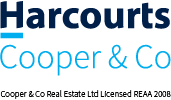 Harcourts Cooper & Co real estate logo